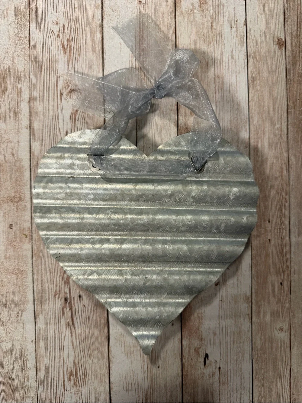 Handcrafted Pink Faux Succulent Heart Wall Accent